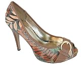 FLOWER STITCH BUCKLE HEEL