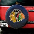 Chicago Blackhawks NHL Spare Tire Cover by Fremont Die (Black)