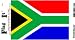 South Africa Heavy Duty Vinyl Bumper Sticker (3 x 5 Inches)