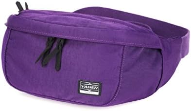 YAHER Vintage Travel Sports Fanny Bag Pack Outdoor Running Waist Bag (Purple)