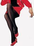Tights Ribbed Black Opaque Extra Thick and Warm