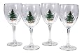 Nikko Ceramics Christmas Glass Goblet - Set of 4