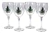 Nikko Ceramics Christmas Glass Goblet - Set of 4
