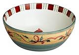 Lenox Winter Greetings Everyday Stoneware Cardinal All Purpose Bowl