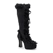 Funtasma Women's MAMMOTH-311, 4" Platform Boot W/Faux Fur, available in 2 colors