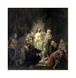 Disbelief of Apostle Thomas - Rembrandt van Rijn Art Print Poster - 19.5 x 20