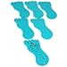 6 Toe Ring Holders Green Foam Foot Body Jewelry Display