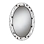 Home D�cor Innovations 202433 Bella Iron Leaf Scroll Oval Mirror