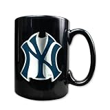 New York Yankees 15oz Black Ceramic Mug