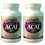 100% Organic ACAI Pure Freeze Dried Fruit Berry, 2 Bottles (120 Capsules Ea Bottle)