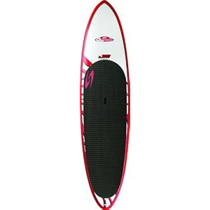 Surftech Jm Sup White Tiger Stripe And Red Rails Paddle Surfboards 