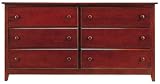 Modus Furniture Newport 6 Drawer Dresser Cordovan
