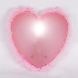 Girls Pink Easy Fit Heart Wall Light