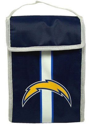 San Diego Chargers Insulated Velcro Lunch Bag / Box