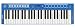 CME Blue Computer Music KeyboardController and Portable Keyboard with Built-in Speakers, sounds and Rhythyms (Ukey)