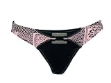 Becca Black Pink Crochet Swimsuit-bottom W/buckle