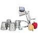 Maxam Vegetable Chopper Chrome Finish Protective Finger Guard 3 Leg Suction Cup Base