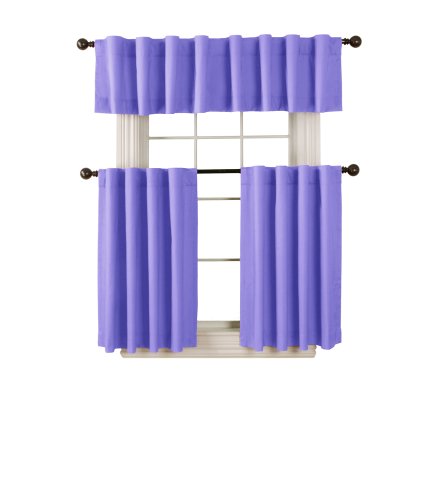 firefend Kids Thermal Back Tab Valance, 50-Inches-by-18-Inches, Lilac