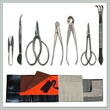 Bonsai Tree Tool Kit - Joebonsai Master's Kit | All Stainless Steel with Choice of Tool Wrap - By joebonsai