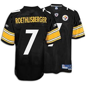 Ben Roethlisberger Black Reebok NFL Premier Pittsburgh Steelers Jersey