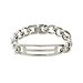 Men's Stainless Steel Curb Link Slotted ID Bracelet, 8.5"