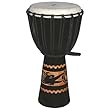 Kalimantan Djembe with Tattoo Gryphon, 23-24" Tall x 11-12" Head