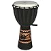 Kalimantan Djembe with Tattoo Gryphon, 23-24" Tall x 11-12" Head