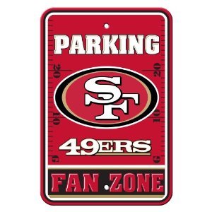 NFL San Francisco 49Ers Plastic Parking Sign