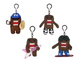 Domo Clip On Plush by Jakks Pacific:Set of 4