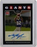 2008 Topps Chrome MARIO MANNINGHAM ROOKIE AUTO Autograph New York Giants