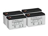 PCM Powercom King Pro KIN-2200AP Batteries (Set of 4)