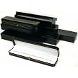 6 Bracelet Watch Boxes Black Leather Gift Display