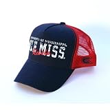 Urban Boundaries - Ole Miss Mesh Back Trucker 2 Adjustable Cap in navy and red