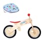 Diggin Active Skuut Wooden Blance Bike with Razor V8 Toddler Helmet Flowers