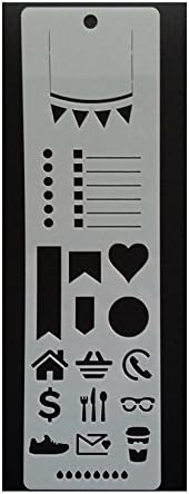 Bookmark Planner Stencil for Life Planners, Calendars, Notebooks, Agendas and More
