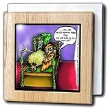 Garlic Innermarriages - 6 Inch Tile Napkin Holder