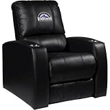 Home Theater Recliner with MLB Colorado Rockies Panel