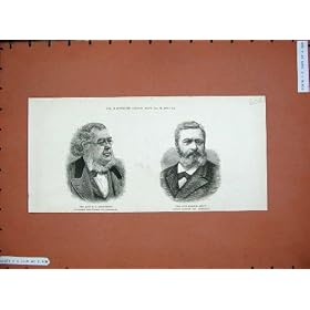 1885 Asbjornsen Naturalist Edmond About Journalist Men