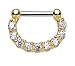 BodyJ4You 16G Septum Clicker and Horseshoe Circular Barbell 16 Gauge Surgical Steel - 2 Pieces