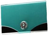 Danielle Classic Couture Business Card Holder, Turquoise