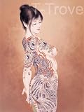 Tattoo Japanese Lady Wall Scroll Q1