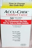 Accu-Chek Comfort Curve Test Strips- One Red Professional Box of 50 strips- 9/30/12 expiration