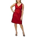 Mossimo&reg; Black Plus Crossover V-Neck Empire Dress-Red