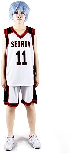 Micccostumes Men's Kuroko's Basketball Tetsuya Kuroko Cosplay Jersey (men xl, Black)