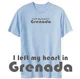 T-Shirt Light Blue  Retro Hearth Grenada  Country