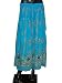 Bohemian Gypsy Bellydance Floral Sequin Beaded Sky Blue Womens Long Skirt