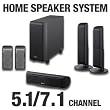 Sony SA-VS150H 5.1/7.1-Channel Speaker Package (Black)