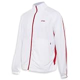 Prince Men's Black Collection Zip Front Jacket - Crimson