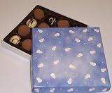 Scott's Cakes Cocoa Covered Dark & White and Dark & White Chocolate Truffles 1 Pound Snowman Box
