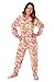 Big Feet Pjs Pink Camo Micro-polar Fleece Adult Onesie Footed Pajamas